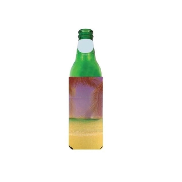 Full color slim foam bottle cooler, 12 oz. plus full color... from ASI 37218 Athena Promo (tm)
