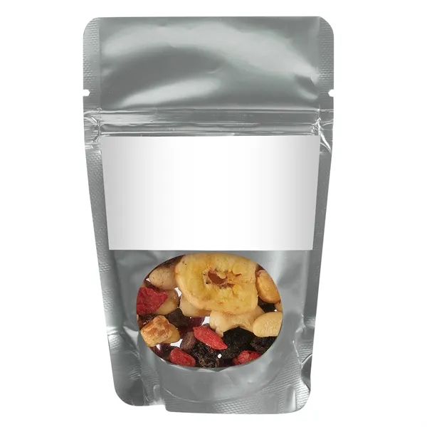 Healthy snacks in a resealable window pouch.... from ASI 71685 Midnite Snax®