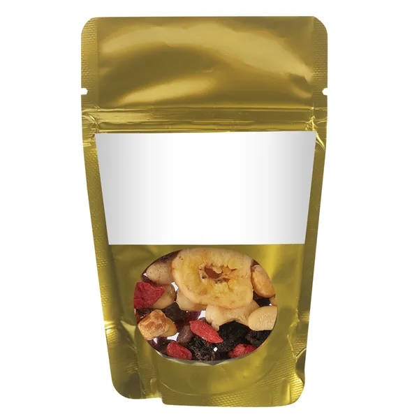 Healthy snacks in a resealable window pouch.... from ASI 71685 Midnite Snax®