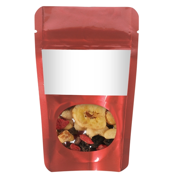 Healthy snacks in a resealable window pouch.... from ASI 71685 Midnite Snax®