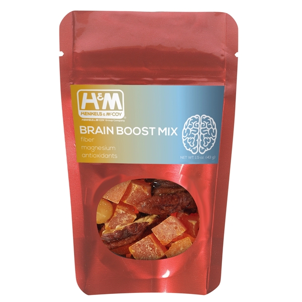 Healthy snacks in a resealable window pouch.... from ASI 71685 Midnite Snax®