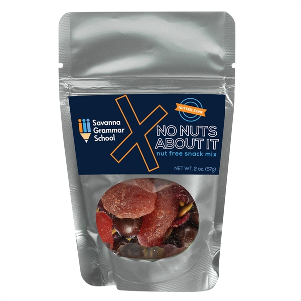 Healthy snacks in a resealable window pouch.... from ASI 71685 Midnite Snax®