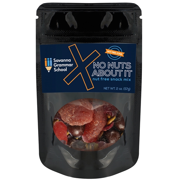 Healthy snacks in a resealable window pouch.... from ASI 71685 Midnite Snax®