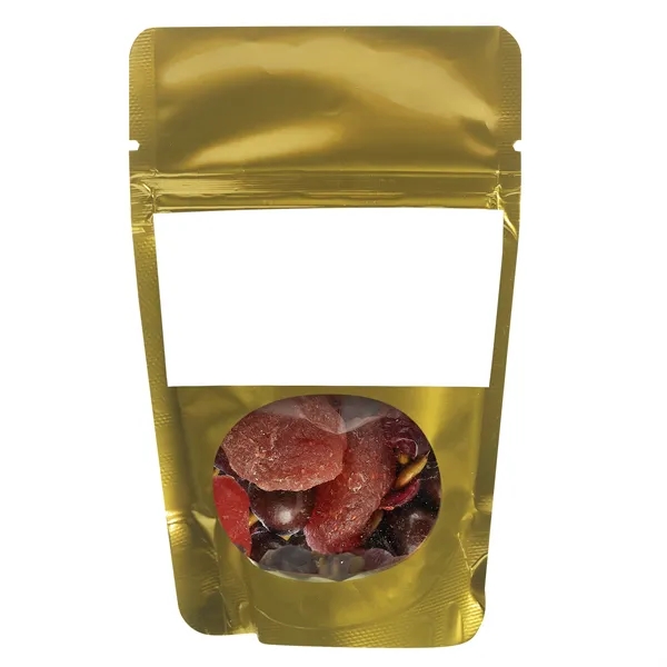Healthy snacks in a resealable window pouch.... from ASI 71685 Midnite Snax®