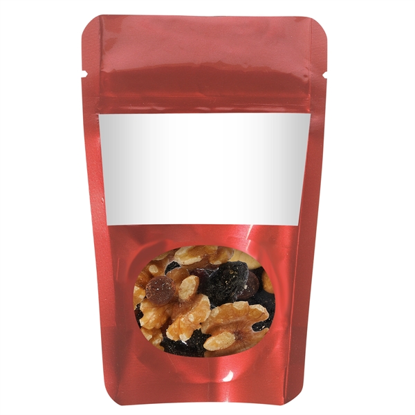 Healthy snacks in a resealable window pouch.... from ASI 71685 Midnite Snax®