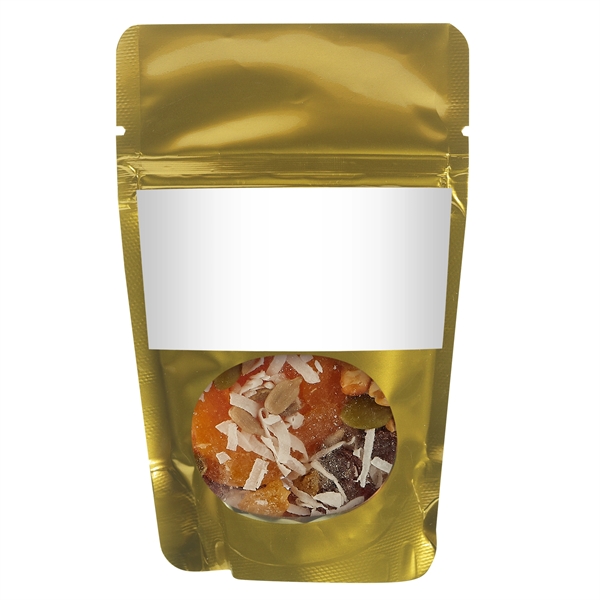 Healthy snacks in a resealable window pouch.... from ASI 71685 Midnite Snax®