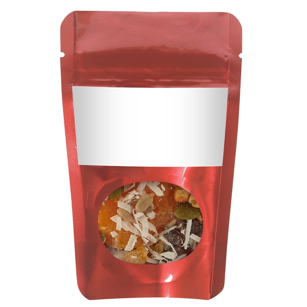 Healthy snacks in a resealable window pouch.... from ASI 71685 Midnite Snax®