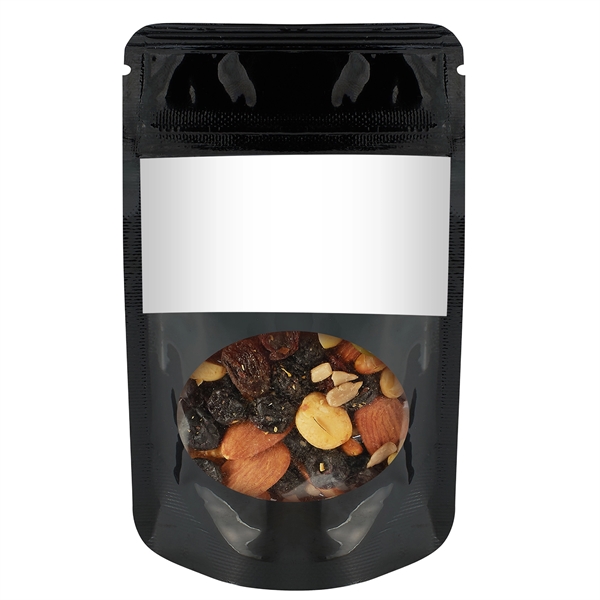 Healthy snacks in a resealable window pouch.... from ASI 71685 Midnite Snax®