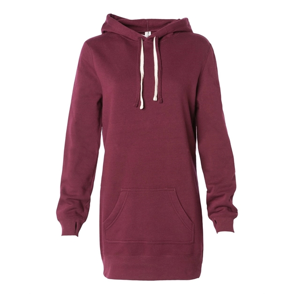 Women's pullover dress with an unlined hood, crossover neckline with two... from ASI 84358 S&S Activewear