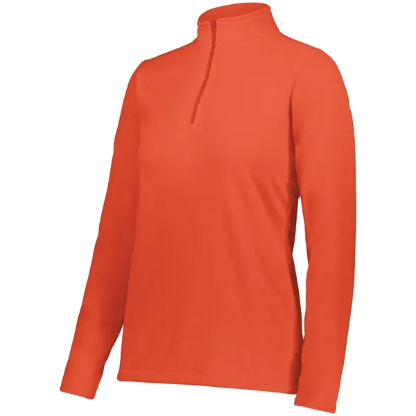 Ladies Micro-Lite Fleece 1/4 Zip Pullover featuring 5.3 ounce 70% recycled... from ASI 37461 Augusta Sportswear