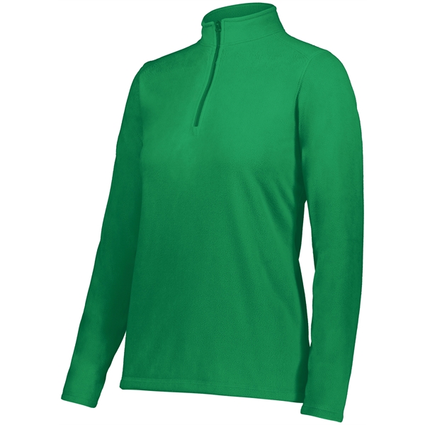 Ladies Micro-Lite Fleece 1/4 Zip Pullover featuring 5.3 ounce 70% recycled... from ASI 37461 Augusta Sportswear