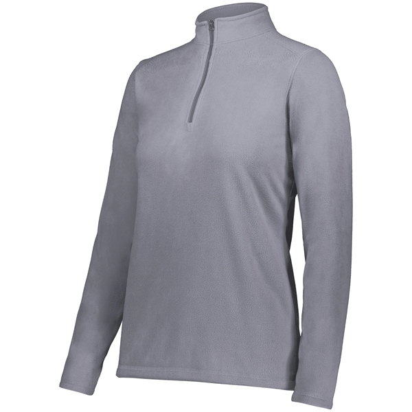 Ladies Micro-Lite Fleece 1/4 Zip Pullover featuring 5.3 ounce 70% recycled... from ASI 37461 Augusta Sportswear