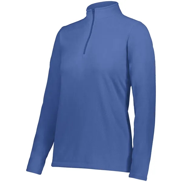 Ladies Micro-Lite Fleece 1/4 Zip Pullover featuring 5.3 ounce 70% recycled... from ASI 37461 Augusta Sportswear