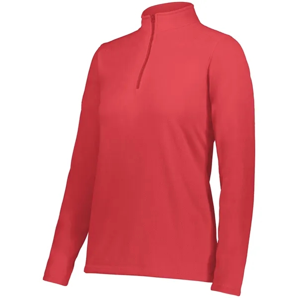 Ladies Micro-Lite Fleece 1/4 Zip Pullover featuring 5.3 ounce 70% recycled... from ASI 37461 Augusta Sportswear