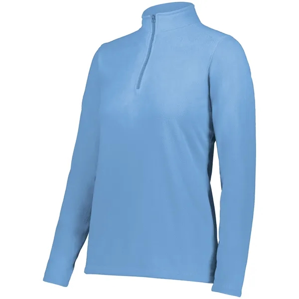 Ladies Micro-Lite Fleece 1/4 Zip Pullover featuring 5.3 ounce 70% recycled... from ASI 37461 Augusta Sportswear
