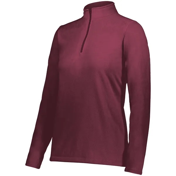 Ladies Micro-Lite Fleece 1/4 Zip Pullover featuring 5.3 ounce 70% recycled... from ASI 37461 Augusta Sportswear