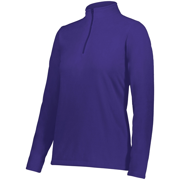 Ladies Micro-Lite Fleece 1/4 Zip Pullover featuring 5.3 ounce 70% recycled... from ASI 37461 Augusta Sportswear