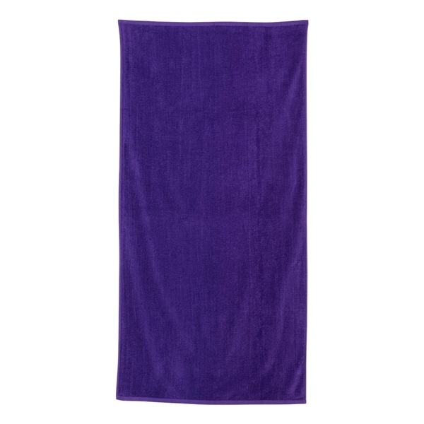 Q-Tees Velour Beach Towel... from ASI 84358 S&S Activewear