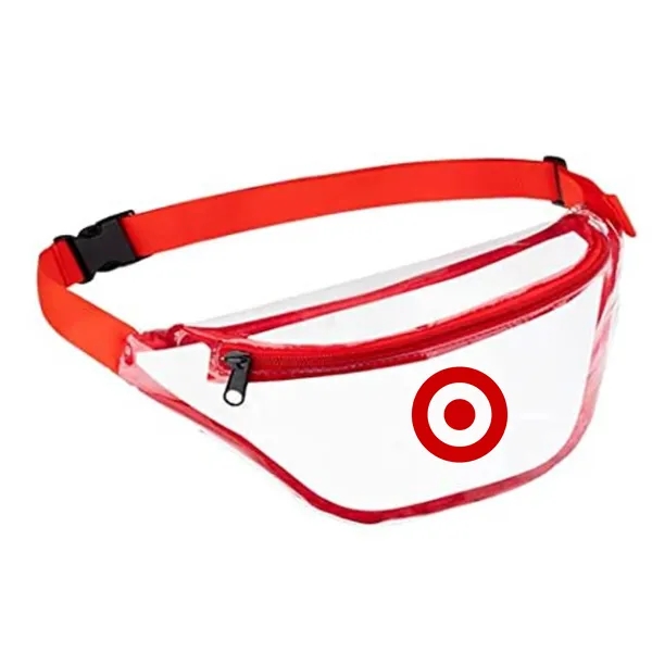 One compartment stadium-approved clear fanny pack with adjustable strap available in... from ASI 40544 Binaco