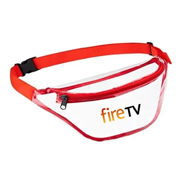 One compartment stadium-approved clear fanny pack with adjustable strap available in... from ASI 40544 Binaco
