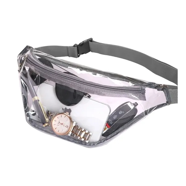 One compartment stadium-approved clear fanny pack with adjustable strap available in... from ASI 40544 Binaco