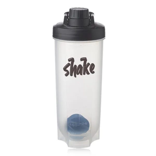 24 oz. plastic shaker bottle with weighted mixing ball and screw... from ASI 39552 BEL Promo