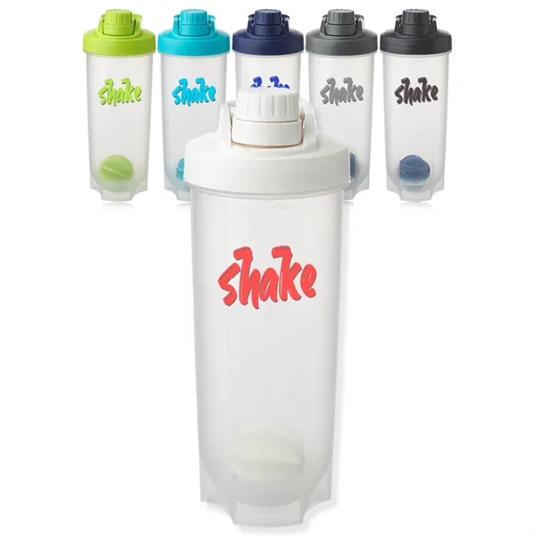24 oz. plastic shaker bottle with weighted mixing ball and screw... from ASI 39552 BEL Promo