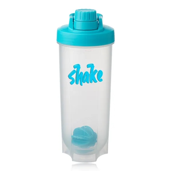 24 oz. plastic shaker bottle with weighted mixing ball and screw... from ASI 39552 BEL Promo
