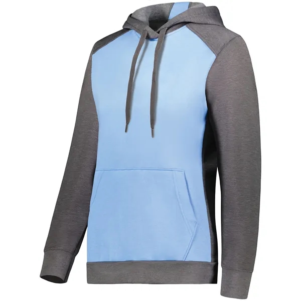 The Ladies' Three-Season Fleece Pullover Hoodie is an Eco-Revive style crafted... from ASI 37461 Augusta Sportswear