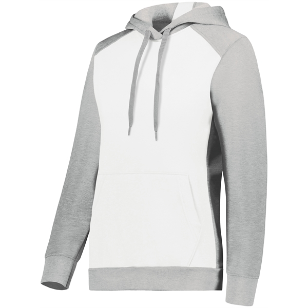 The Ladies' Three-Season Fleece Pullover Hoodie is an Eco-Revive style crafted... from ASI 37461 Augusta Sportswear