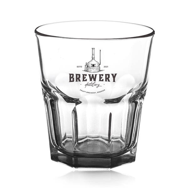 1.5 oz. shot glass with a hexagon shaped bottom.... from ASI 39552 BEL Promo