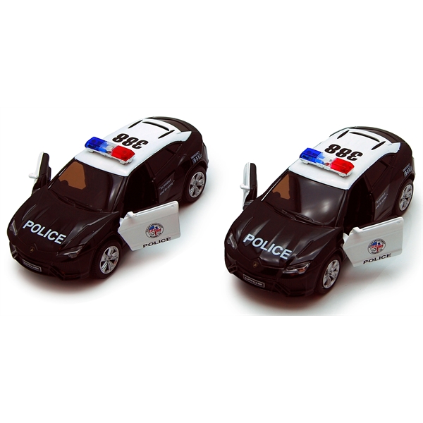 Die cast metal Lamborghini Police Car... from ASI 85620 H M Schmidt Co Inc / Traveling Billboard