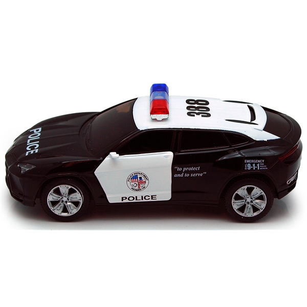 Die cast metal Lamborghini Police Car... from ASI 85620 H M Schmidt Co Inc / Traveling Billboard