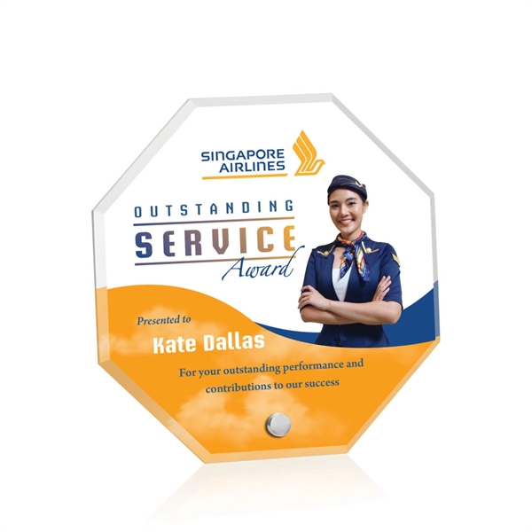 Polaris Octagon VividPrint™ Award - Silver... from ASI 84592 St Regis Group / St Regis