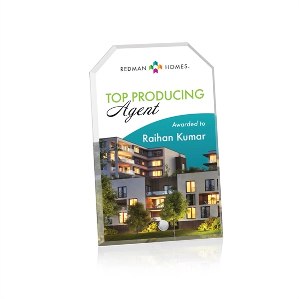 Polaris Clipped Rectangle VividPrint™ Award - Silver... from ASI 84592 St Regis Group / St Regis