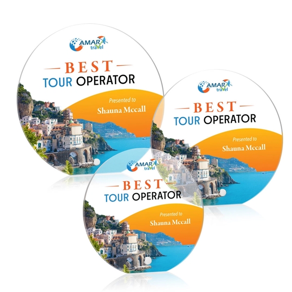 Polaris Circle VividPrint™ Award - Silver... from ASI 84592 St Regis Group / St Regis