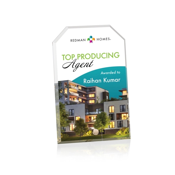 Polaris Clipped Rectangle VividPrint™ Award... from ASI 84592 St Regis Group / St Regis