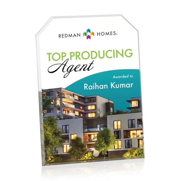 Polaris Clipped Rectangle VividPrint™ Award... from ASI 84592 St Regis Group / St Regis