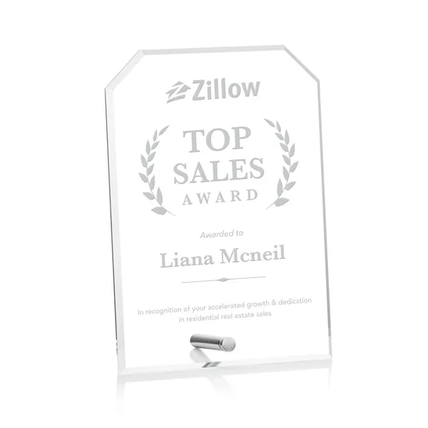 Polaris Clipped Rectangle Award - Silver... from ASI 84592 St Regis Group / St Regis