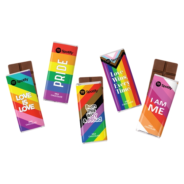 Pride 5 Pack Chocolate Bar Set... from ASI 44900 NC Custom (CI/Lanco) / Chocolate Inn