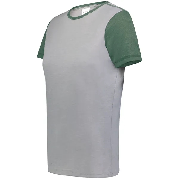 Ladies Gameday Vintage Ringer Tee with 50% polyester/38% cotton/12% rayon.... from ASI 37461 Augusta Sportswear