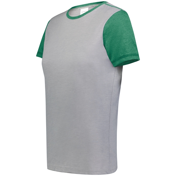 Ladies Gameday Vintage Ringer Tee with 50% polyester/38% cotton/12% rayon.... from ASI 37461 Augusta Sportswear