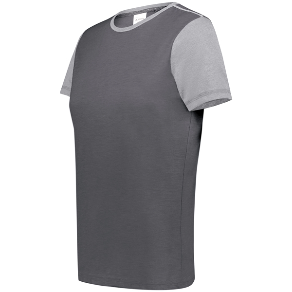 Ladies Gameday Vintage Ringer Tee with 50% polyester/38% cotton/12% rayon.... from ASI 37461 Augusta Sportswear