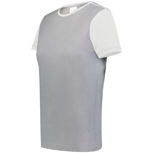 Ladies Gameday Vintage Ringer Tee with 50% polyester/38% cotton/12% rayon.... from ASI 37461 Augusta Sportswear