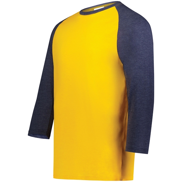 Gameday Vintage 3/4 Tee with 50% polyester/38% cotton/12% rayon... from ASI 37461 Augusta Sportswear