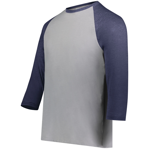 Youth Gameday Vintage 3/4 Tee with 50% polyester/38% cotton/12% rayon.... from ASI 37461 Augusta Sportswear