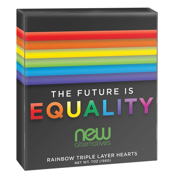 Pride Sweet Taste Box with Triple Layer Hearts... from ASI 44900 NC Custom (CI/Lanco) / Chocolate Inn