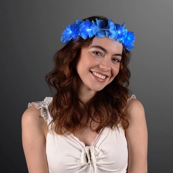 LED Value Flower Crowns, Lei Headband;  Blank Pricing... from ASI 34194 ALightPromos