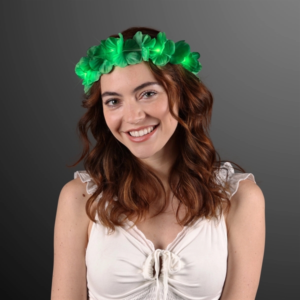 LED Value Flower Crowns, Lei Headband;  Blank Pricing... from ASI 34194 ALightPromos
