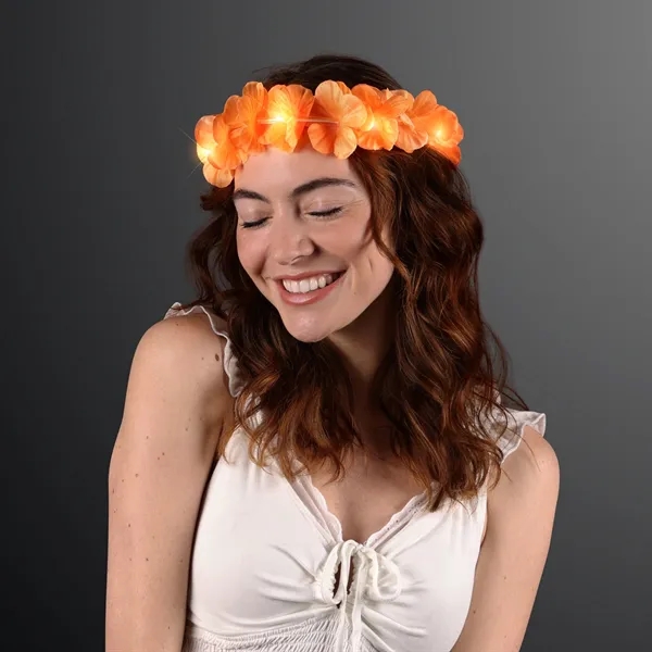 LED Value Flower Crowns, Lei Headband;  Blank Pricing... from ASI 34194 ALightPromos